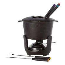 Cast Iron Chocolate Fondue Pot